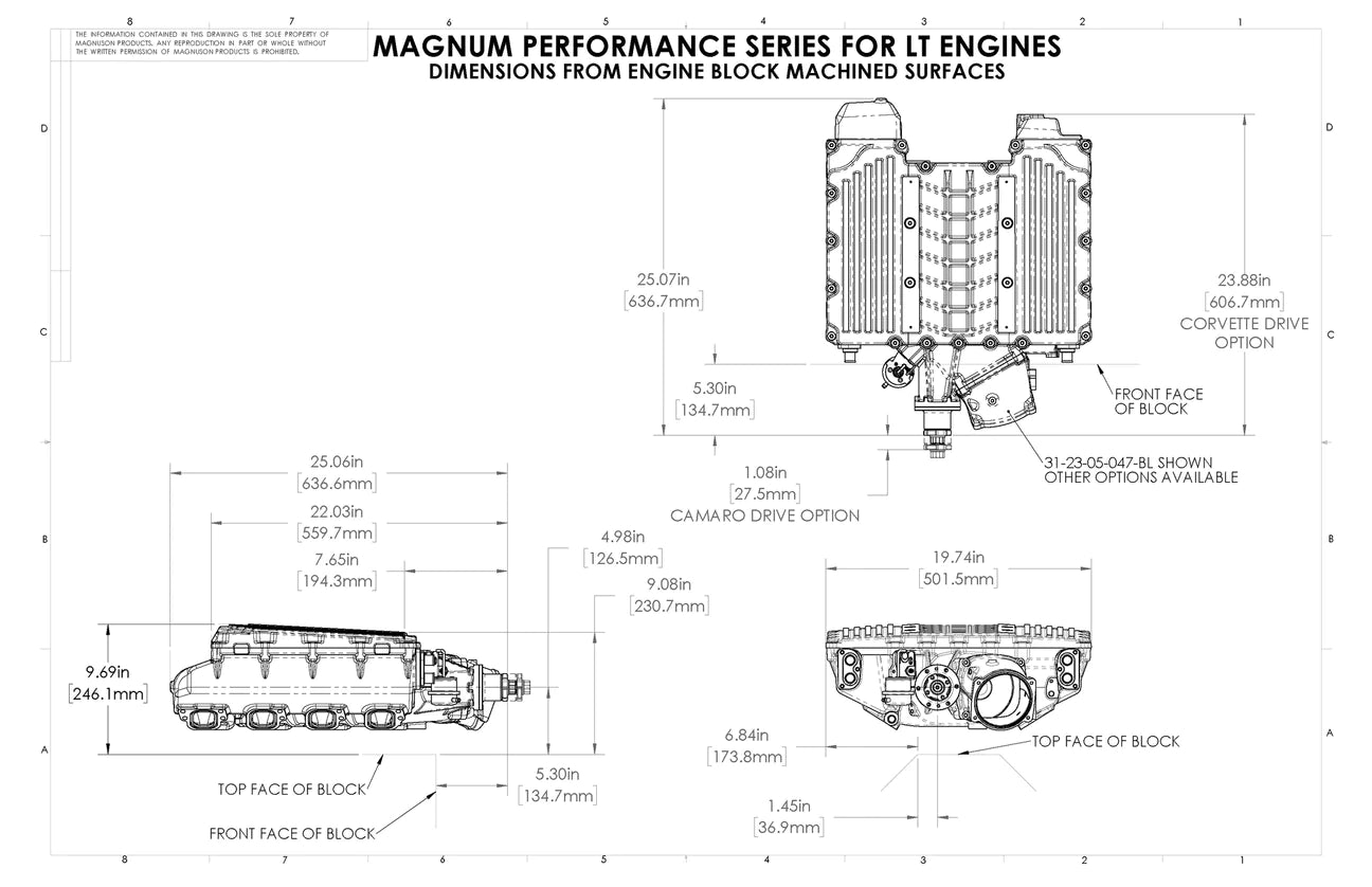 Magnum TVS2650 LT1/LT4 Hot Rod Kit with Corvette Drive