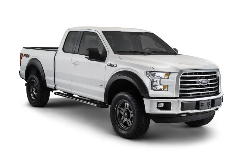 Bushwacker 15-17 Ford F-150 Styleside Extend-A-Fender Style Flares 4pc 67.1/78.9/97.6in Bed - Black