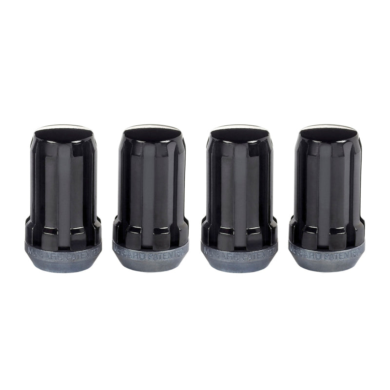 
                      
                        McGard SplineDrive Lug Nut (Cone Seat) M14X1.5 / 1.648in. Length (4-Pack) - Black (Req. Tool)
                      
                    