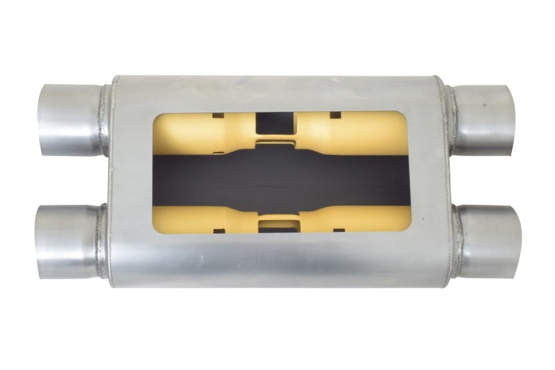 
                      
                        Gibson MWA Superflow Dual/Dual Oval Muffler - 4x9x14in/2.5in Inlet/2.5in Outlet - Stainless
                      
                    