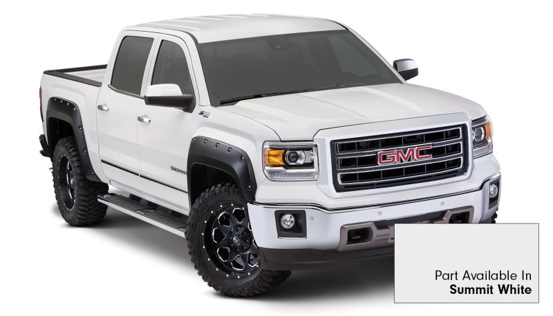 Bushwacker 19-21 Chevrolet Silverado 1500 Pocket Style Flares 4pc - Summit White