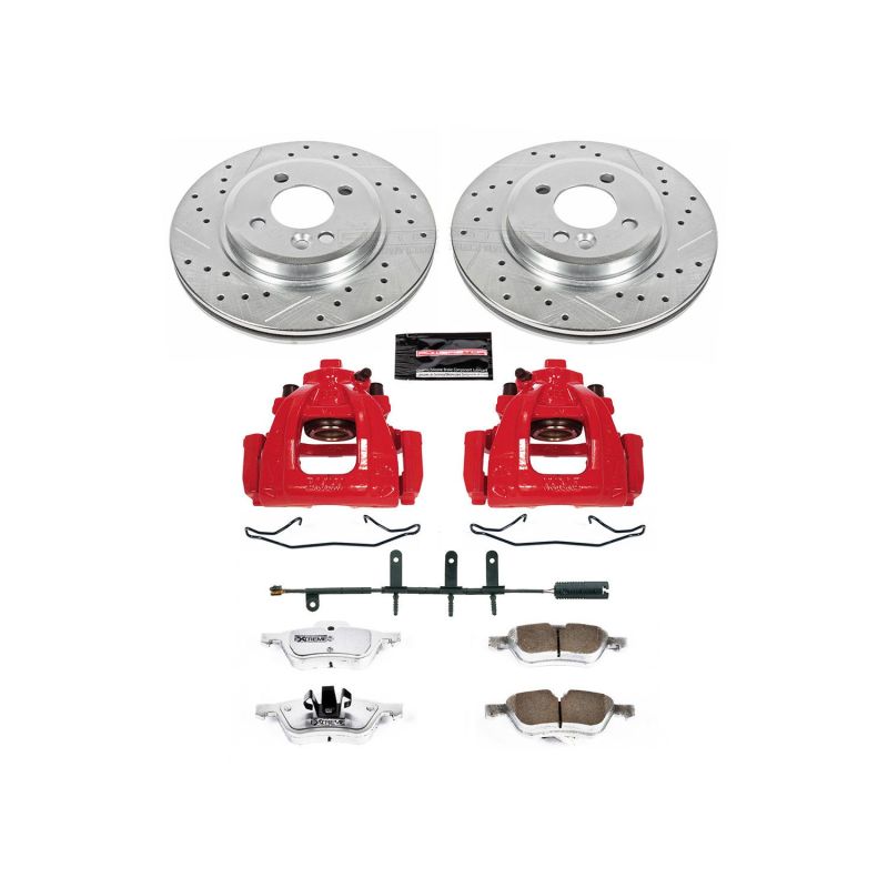 Power Stop 02-06 Mini Cooper Front Z26 Street Warrior Brake Kit w/Calipers