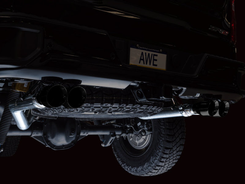 
                      
                        AWE Tuning 22-23 GMC Sierra 1500 AT4X 6.2L 0FG Catback Split Dual (Flat Bumper) - Diamond Black Tips
                      
                    