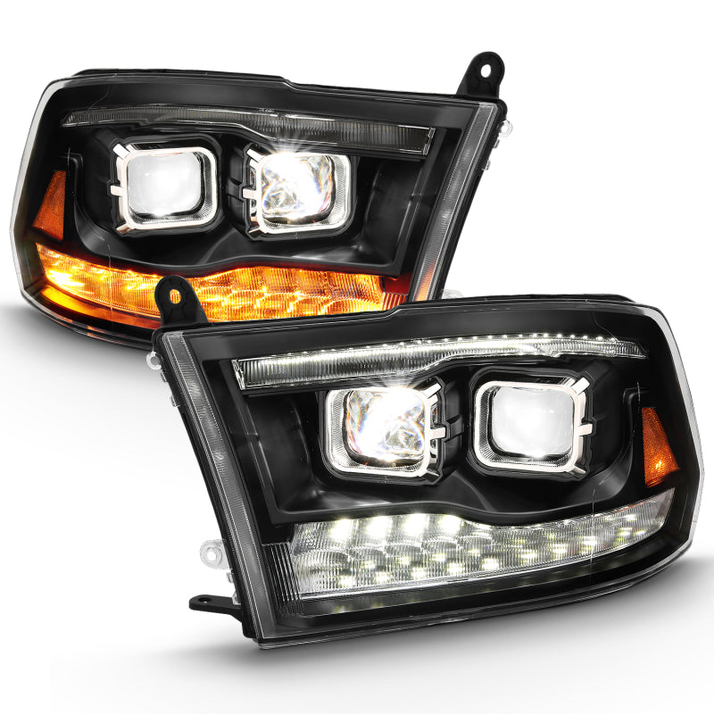 
                      
                        ANZO 2009-2018 Dodge Ram 1500 Led Projector Plank Style Switchback H.L Halo Black Amber (OE Style)
                      
                    