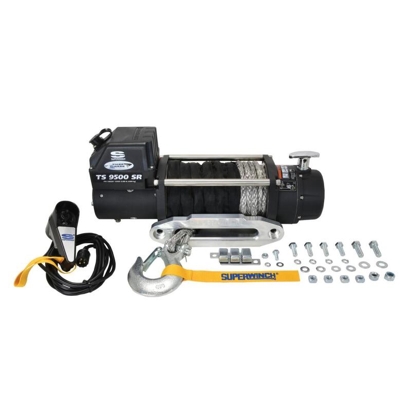 
                      
                        Superwinch 9500 LBS 12V DC 3/8in x 80ft Synthetic Rope Tiger Shark 9500 Winch
                      
                    