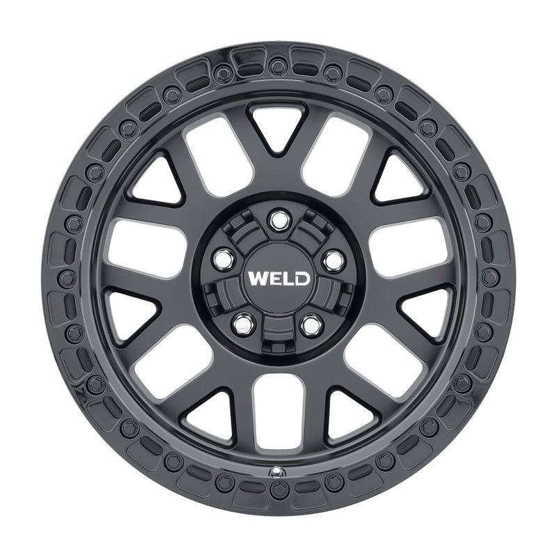 Weld Off-Road W104 17X9.0 Cinch 6X135 6X139.7 ET00 BS5.00 Satin Black Gloss Black 106.1