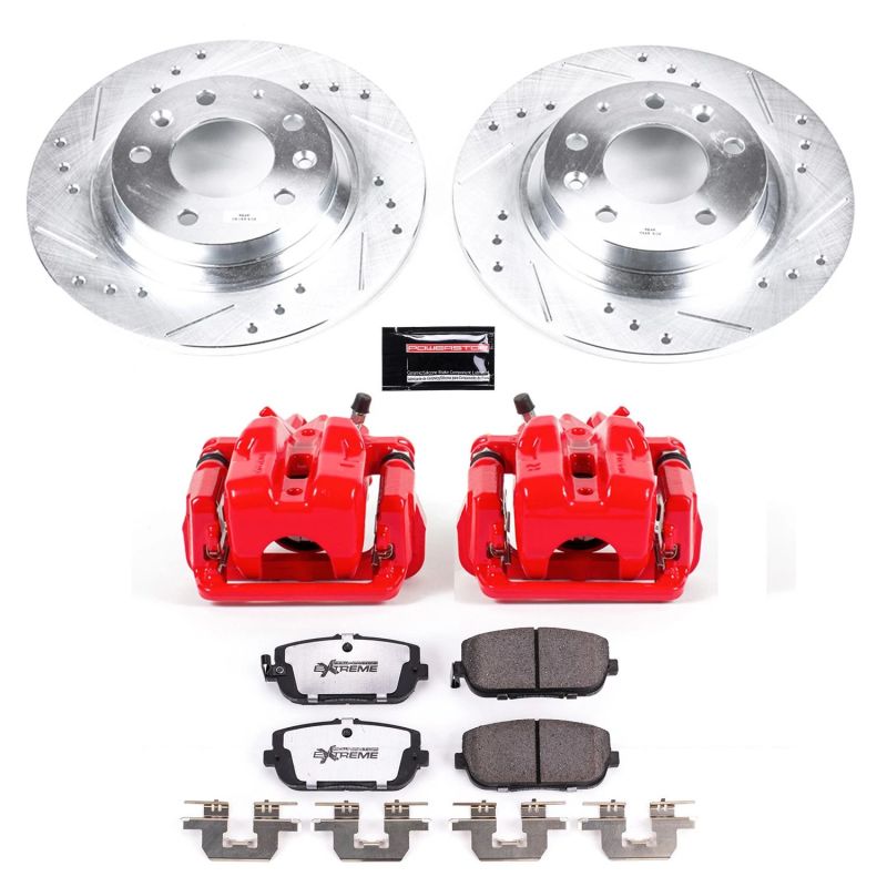 Power Stop 06-15 Mazda MX-5 Miata Rear Z26 Street Warrior Brake Kit w/Calipers