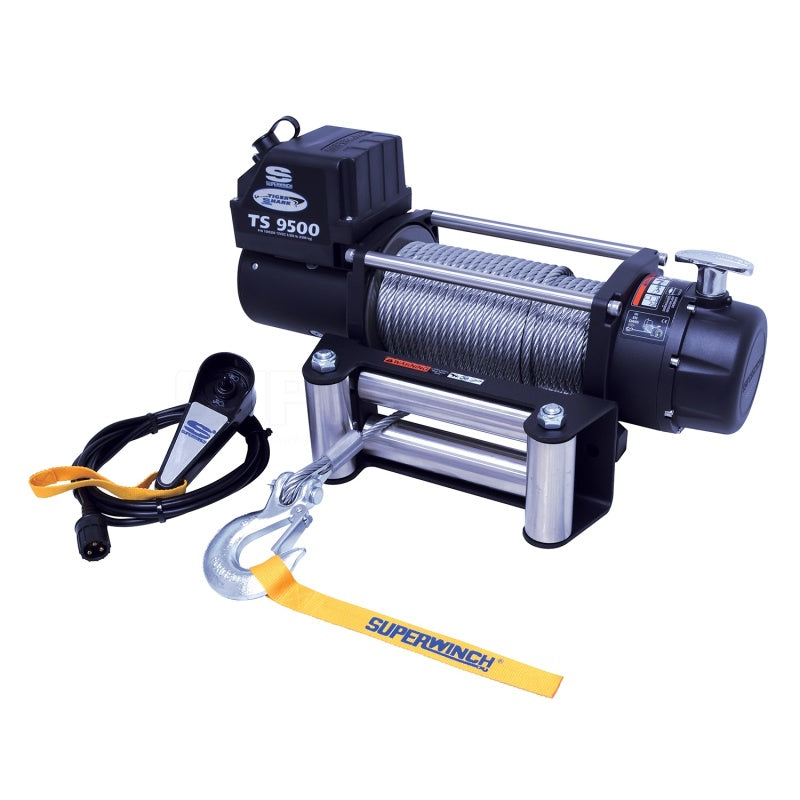 
                      
                        Superwinch 9500 LBS 12V DC 11/32in x 95ft Steel Rope Tiger Shark 9500 Winch
                      
                    