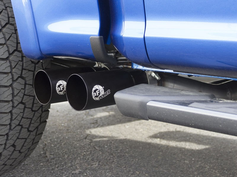 aFe Rebel 3in 409 SS Cat-Back Exhaust 2021 Ford F-150 V6 2.7L/3.5L (tt)/V8 5.0L w/ Black Tips