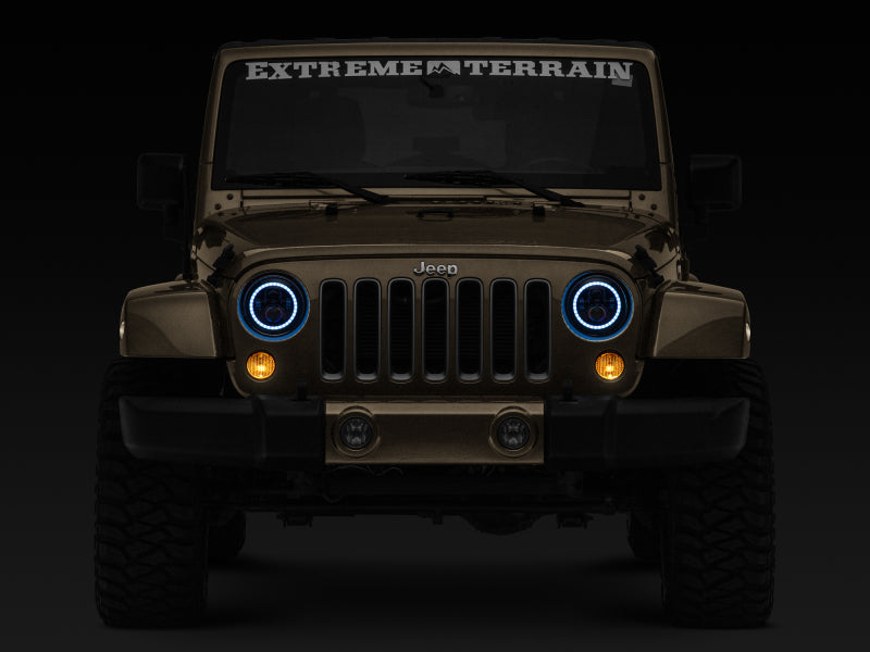 
                      
                        Raxiom 97-18 Jeep Wrangler TJ/JK Axial 7-Inch LED Headlights w/RGB Halo- Blk Hsng (Clear Lens)
                      
                    