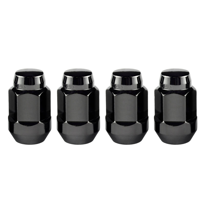 
                      
                        McGard Hex Lug Nut (Cone Seat Bulge Style) 1/2-20 / 3/4 Hex / 1.45in. Length (4-pack) - Black
                      
                    