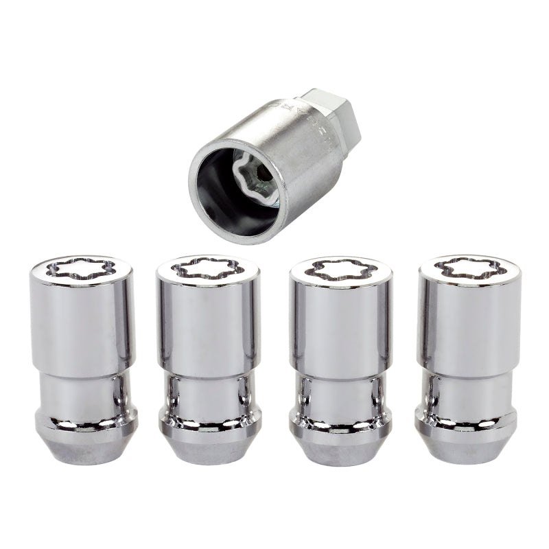 
                      
                        McGard Wheel Lock Nut Set - 4pk. (Cone Seat) 1/2-20 / 3/4 & 13/16 Dual Hex / 1.66in. Length - Chrome
                      
                    