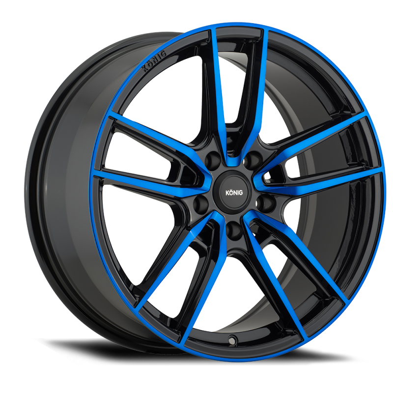 Konig Myth 19x8.5 5x114.3 ET40 Gloss Black w/ Blue Tinted Clearcoat