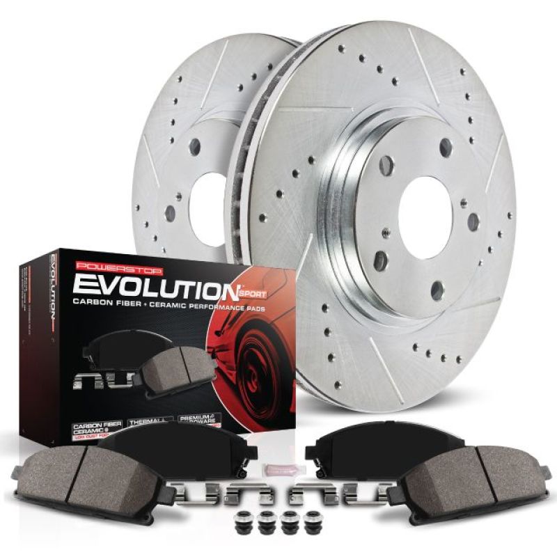 Power Stop 17-18 Mitsubishi Mirage Front Z23 Evolution Sport Brake Kit