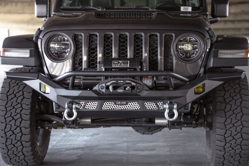 
                      
                        DV8 Offroad 07-18 Jeep Wrangler JK / 18-23 Wrangler JL / 20-23 Gladiator JT MTO Series Front Bumper
                      
                    