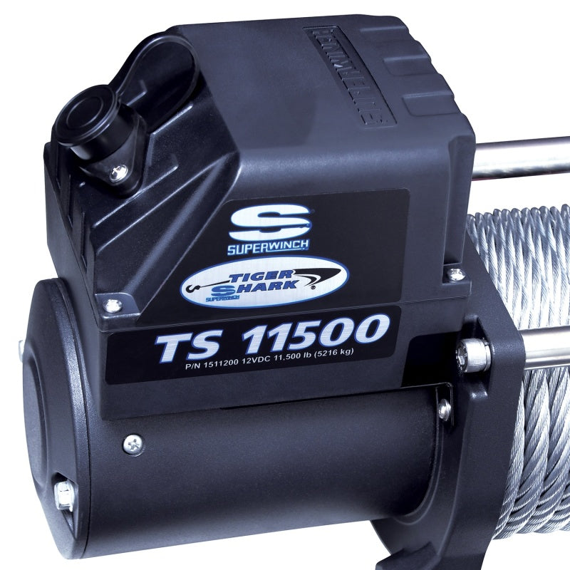 
                      
                        Superwinch 11500 LBS 12V DC 3/8in x 84ft Steel Rope Tiger Shark 11500 Winch
                      
                    