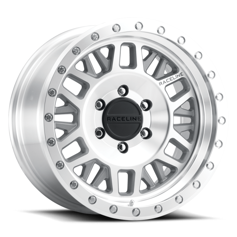 Raceline 951MC Ryno 17x9in / 6x139.7 BP / -12mm Offset / 106.1mm Bore - Machined Wheel