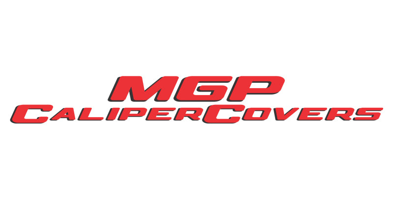 MGP 4 Caliper Covers Engraved Front & Rear MGP Red Finish Silver Characters 2018 Honda Civic