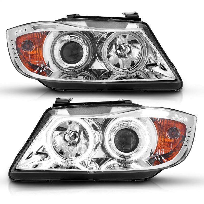 
                      
                        ANZO 2006-2008 BMW 3 Series E90-E91 Projector Headlights w/ Halo w/ LED Bar Chrome (CCFL)
                      
                    