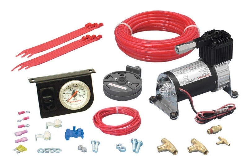 
                      
                        Firestone Level Command II Standard Duty Single Analog Air Compressor System Kit (WR17602158)
                      
                    