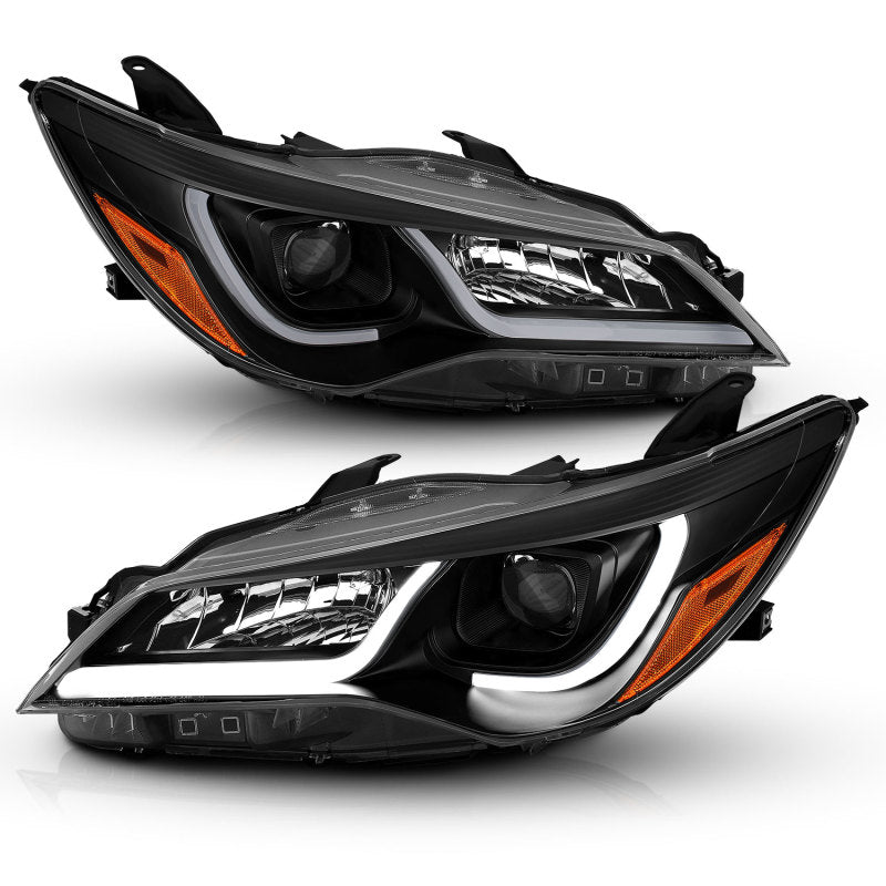 
                      
                        ANZO Projector Headlights With Plank Style Design Black w/Amber 15-16 Toyota Camry (4DR)
                      
                    