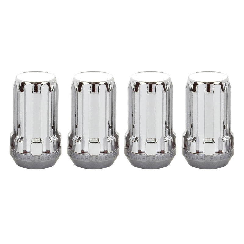 
                      
                        McGard SplineDrive Lug Nut (Cone Seat) M14X1.5 / 1.648in. Length (4-Pack) - Chrome (Req. Tool)
                      
                    