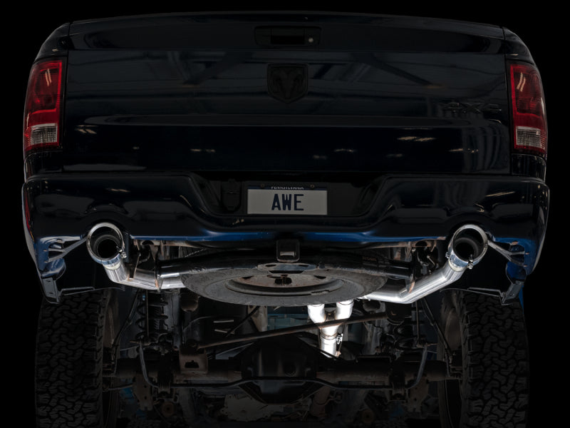 
                      
                        AWE Tuning 09-18 RAM 1500 5.7L (w/Cutouts) 0FG Dual Rear Exit Cat-Back Exhaust - Chrome Silver Tips
                      
                    