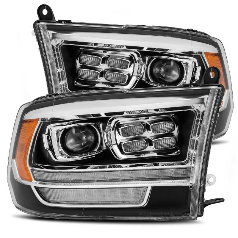 
                      
                        AlphaRex 09-18 Dodge Ram 2500 LUXX LED Proj Headlights Plank Style Black w/Activ Light/DRL
                      
                    