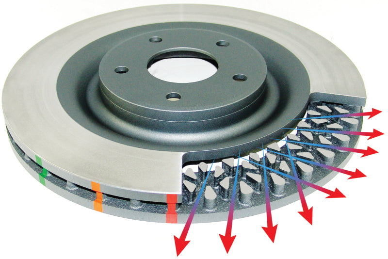 DBA 15-20 Ford Mustang GT Perf Package (380mm Front Rotor) Rear 4000 Series Drilled & Slotted Rotor