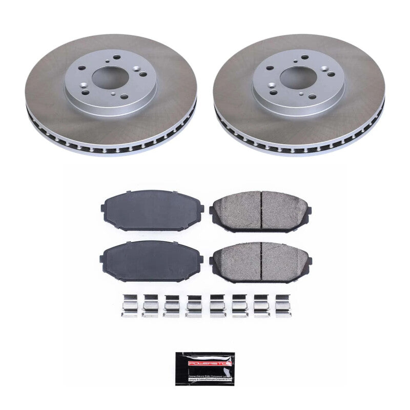 Power Stop 99-04 Honda Odyssey Front Semi-Coated Rotor Kit