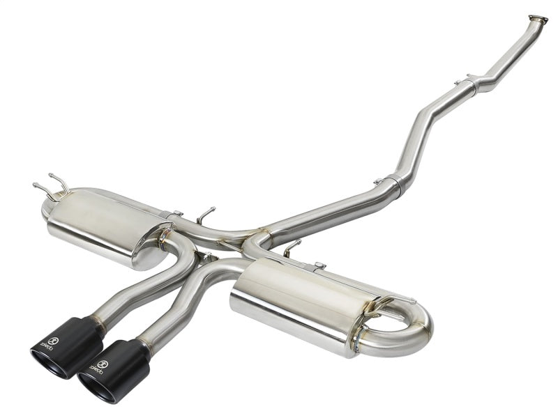 aFe Takeda 3in 304 SS Cat-Back Exhaust System w/ Black Tips 2017+ Honda Civic Si (4dr) I4 1.5L (t)