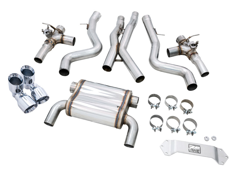 
                      
                        AWE Tuning BMW F8X M3/M4 SwitchPath Catback Exhaust - Chrome Silver Tips
                      
                    