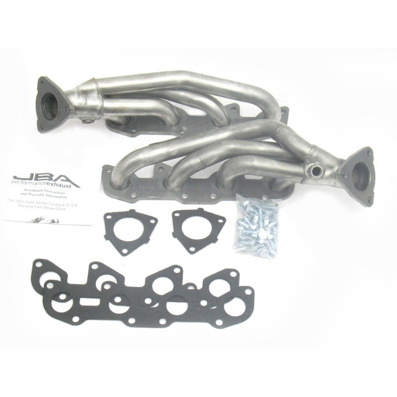 
                      
                        JBA 00-04 Toyota 4.7L V8 1-1/2in Primary Raw 409SS Cat4Ward Header
                      
                    