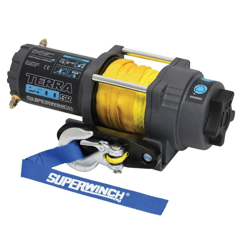 
                      
                        Superwinch 2500 LBS 12V DC 3/16in x 40ft Synthetic Rope Terra 2500SR Winch - Gray Wrinkle
                      
                    