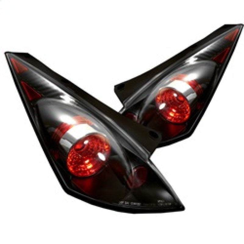 Spyder Nissan 350Z 03-05 Euro Style Tail Lights Black ALT-YD-N350Z02-BK