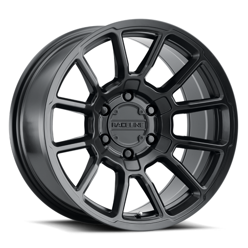 Raceline 950B Gauge 17x8.5in / 6x114.3 BP / 18mm Offset / 66.1mm Bore - Satin Black Wheel