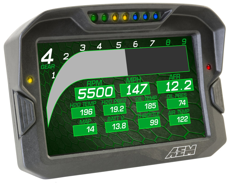 
                      
                        AEM CD-7 Non Logging Race Dash Carbon Fiber Digital Display (CAN Input Only)
                      
                    