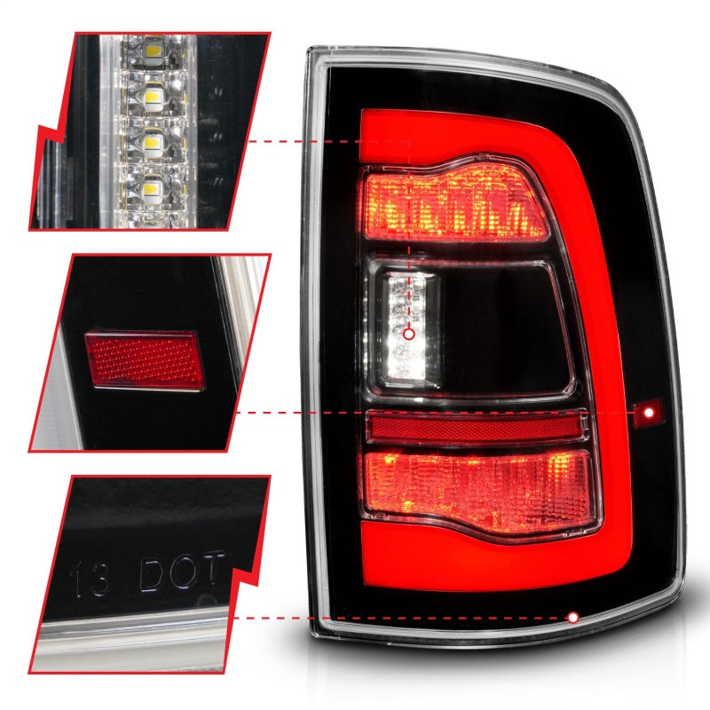 
                      
                        ANZO 09-18 Dodge Ram 1500 Sequential LED Taillights Black
                      
                    