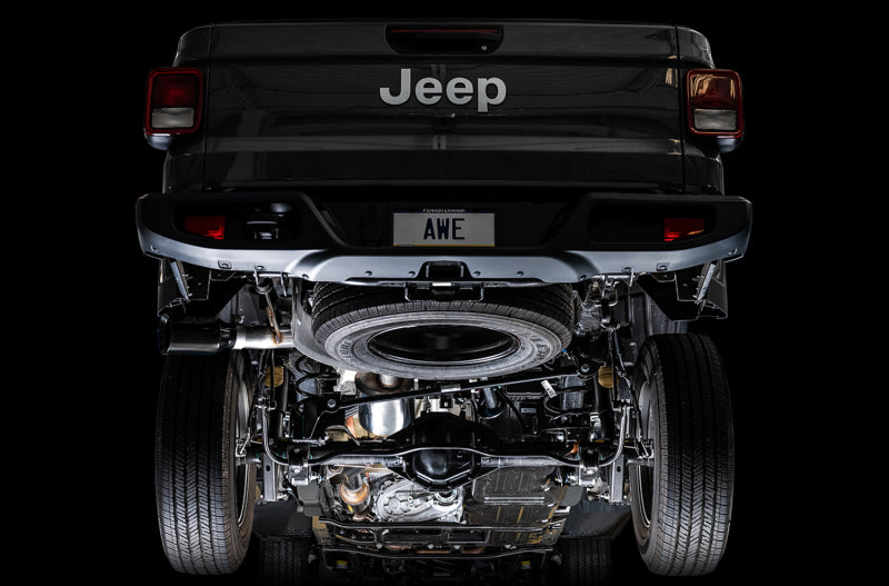 
                      
                        AWE Tuning 20-21 Jeep Gladiator JT 3.6L Tread Edition Cat-Back Single Side Exhaust - Diamond Blk Ti
                      
                    