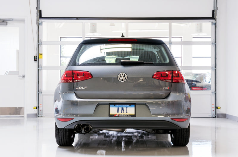 AWE Tuning VW MK7 Golf 1.8T Track Edition Exhaust w/Diamond Black Tips (90mm)