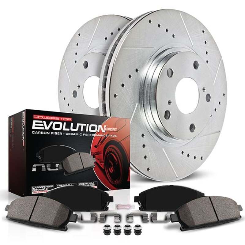 Power Stop 22-24 Ford Edge Rear Z23 Evolution Brake Kit