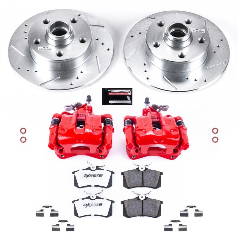 Power Stop 94-99 Volkswagen Golf Rear Z26 Street Warrior Brake Kit w/Calipers