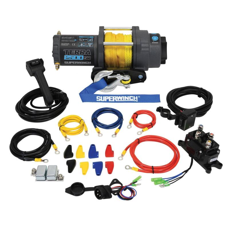 
                      
                        Superwinch 2500 LBS 12V DC 3/16in x 40ft Synthetic Rope Terra 2500SR Winch - Gray Wrinkle
                      
                    