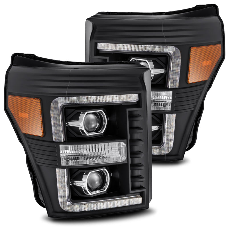 
                      
                        AlphaRex 11-16 Ford F-250 SD PRO-Series Projector Headlights Plank Style Design Black w/Seq Signal
                      
                    