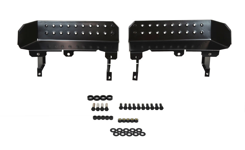 Kentrol 76-95 Jeep CJ7 Wrangler YJ Side Steps Pair - Powdercoat Black