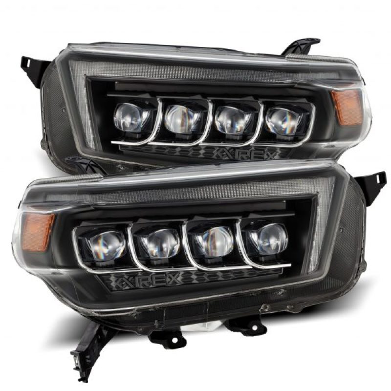 
                      
                        AlphaRex 10-13 Toyota 4Runner NOVA LED Projector Headlights Plank Style Black w/Seq Signal/DRL
                      
                    