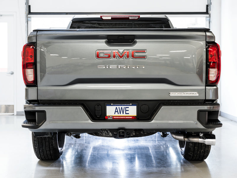 
                      
                        AWE Tuning 4th Gen GM 1500 5.3L 0FG Catback Dual Side Exit (Flat Bumper) - Chrome Tips
                      
                    