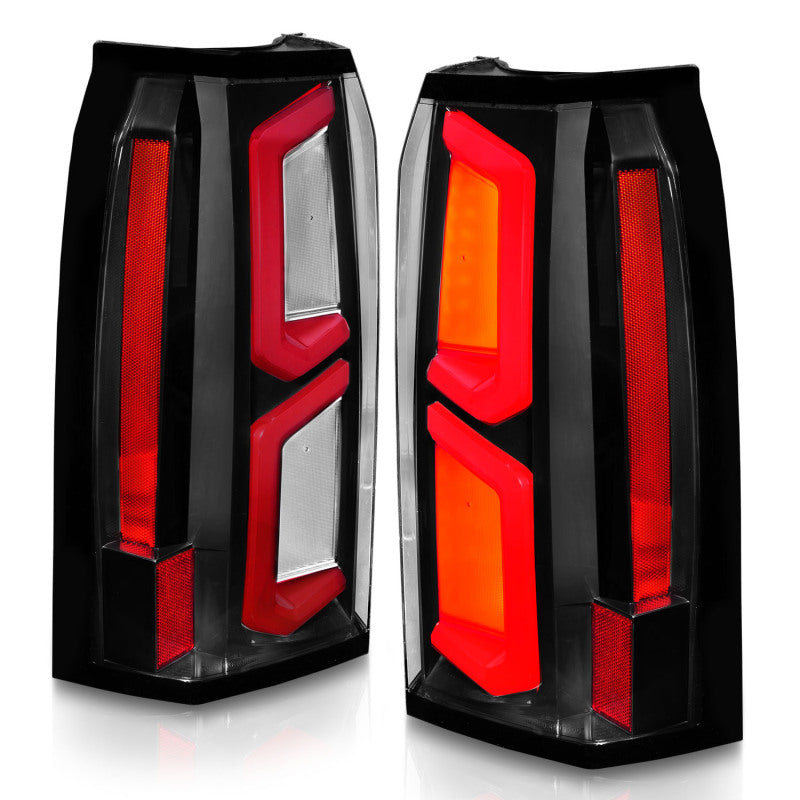 
                      
                        ANZO 2015-2020 Chevrolet Tahoe LED Tail Lights w/ Light Bar Black Housing Clear Lens
                      
                    