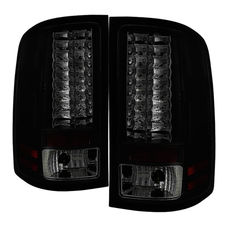 
                      
                        Spyder GMC Sierra 07-13 (Not 3500 Dually 4 Rear Wheels)LED Tail Lights Blk Smke ALT-YD-GS07-LED-BSM
                      
                    