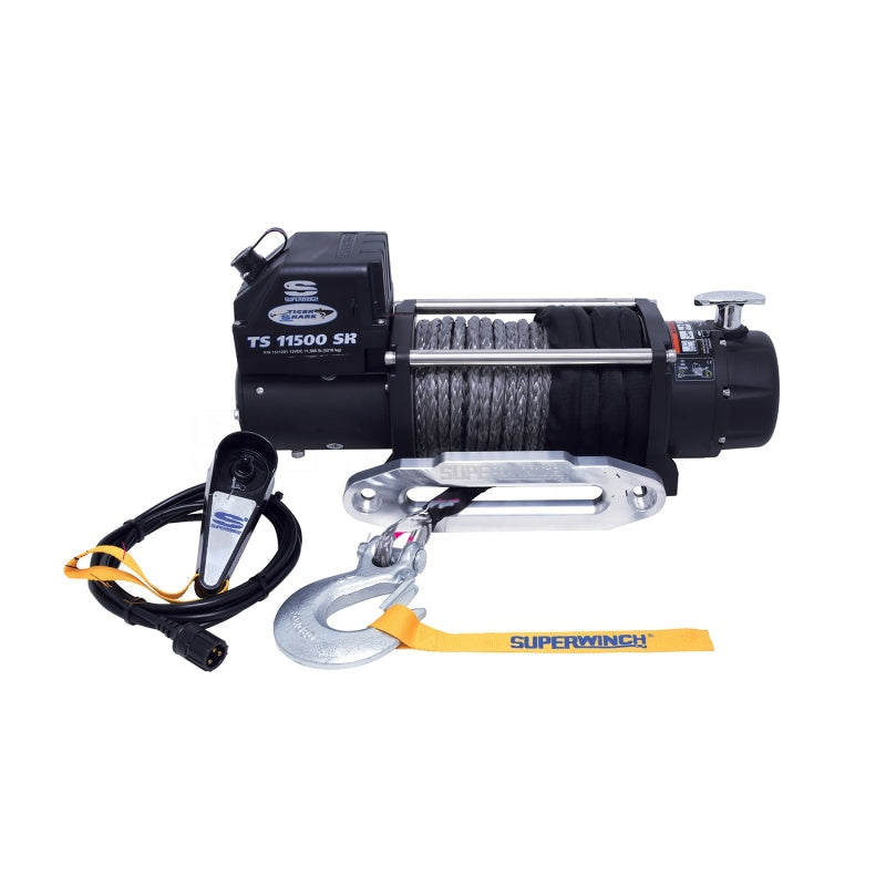 
                      
                        Superwinch 11500 LBS 12V DC 3/8in x 80ft Synthetic Rope Tiger Shark 11500 Winch
                      
                    